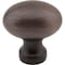 Jeffrey Alexander 1-3/16" Overall Length Brushed Oil Rubbed Bronze Football Bordeaux Cabinet Knob 3990-DBAC - alternate 3